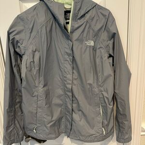 The North Face Light Gray Raincoat